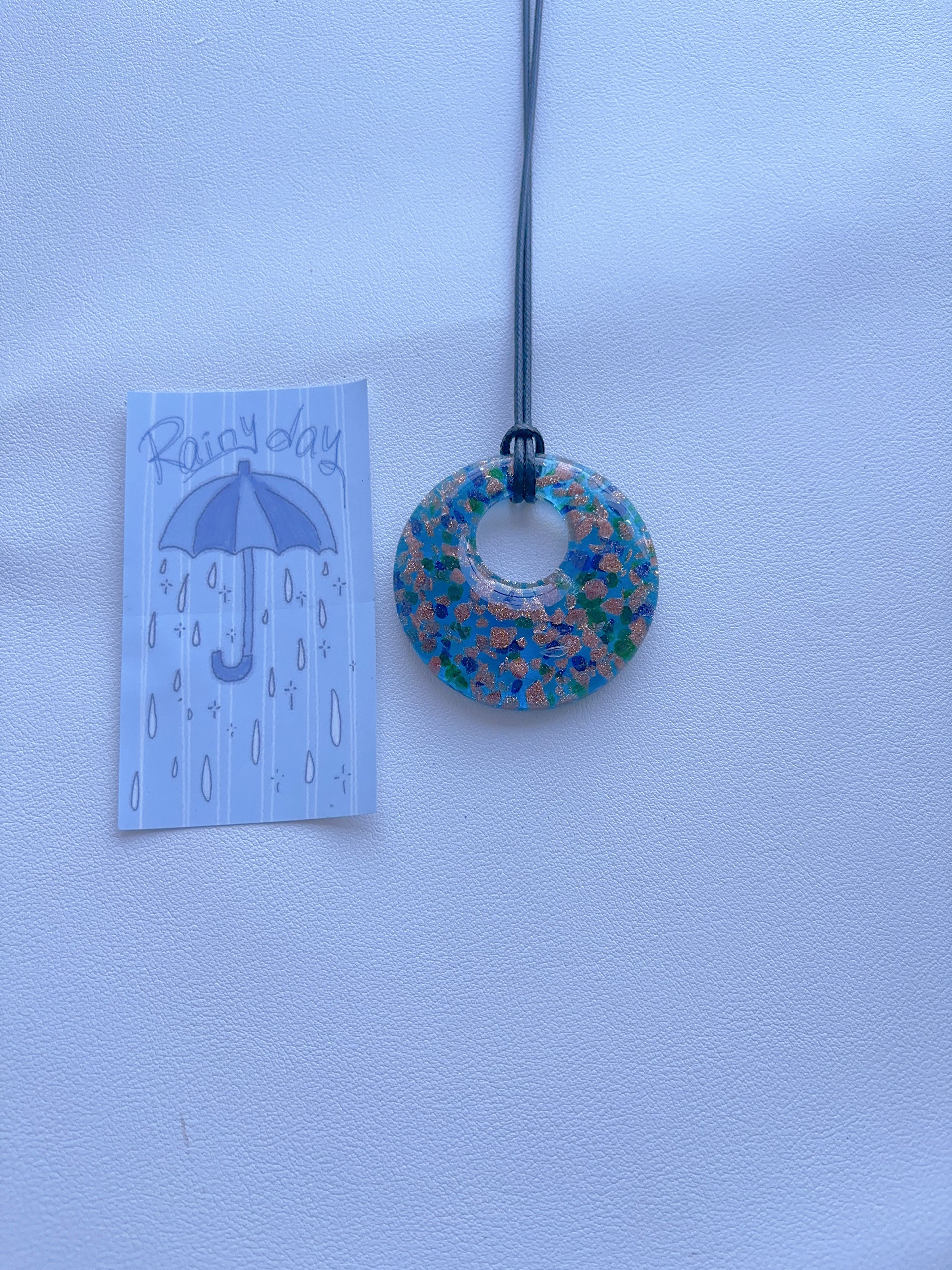 F1 green necklace glass necklace glass pendant handmade design vintage necklace pendant color necklace for women