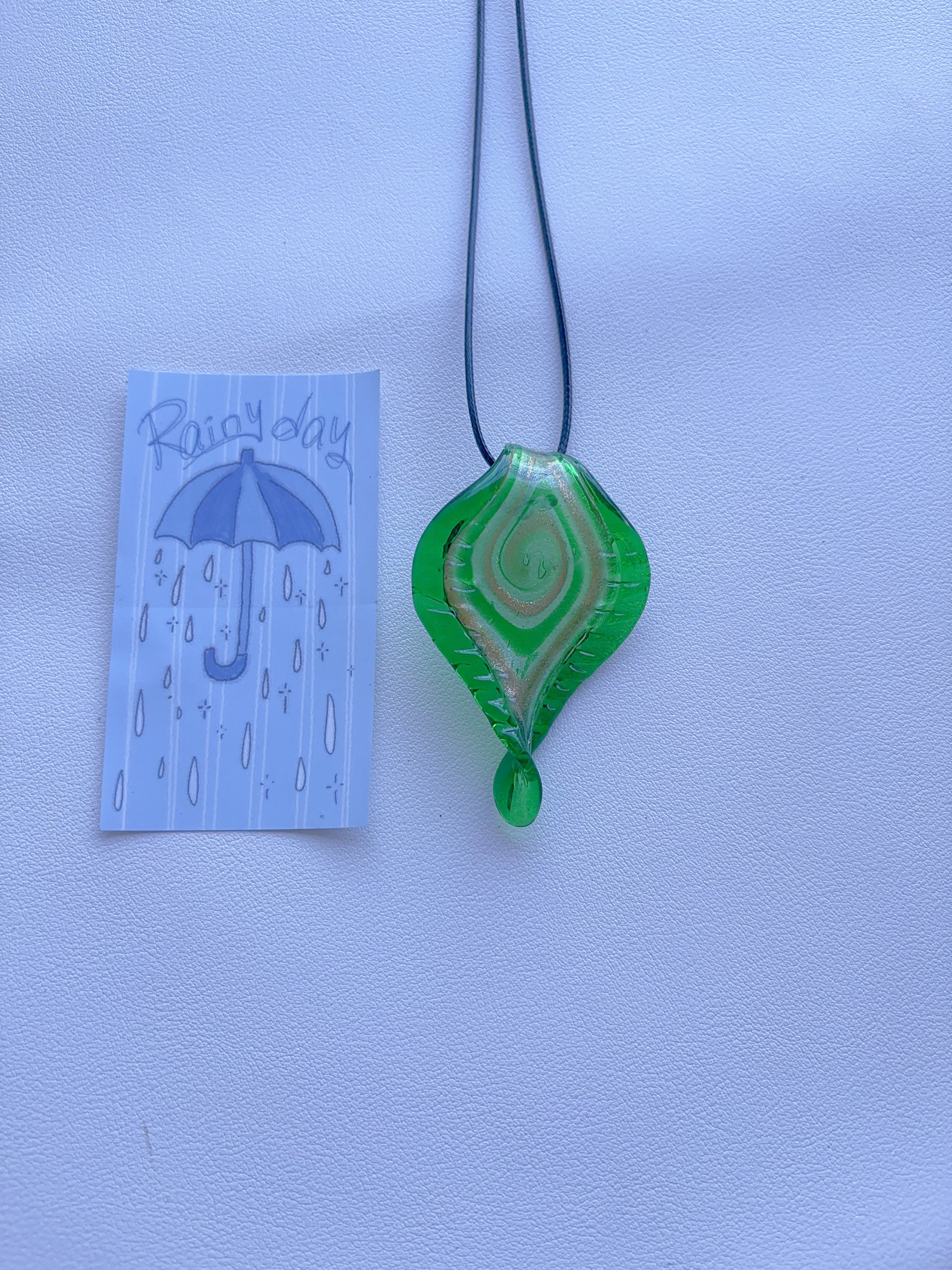 F1 green necklace glass necklace glass pendant handmade design vintage necklace pendant color necklace for women