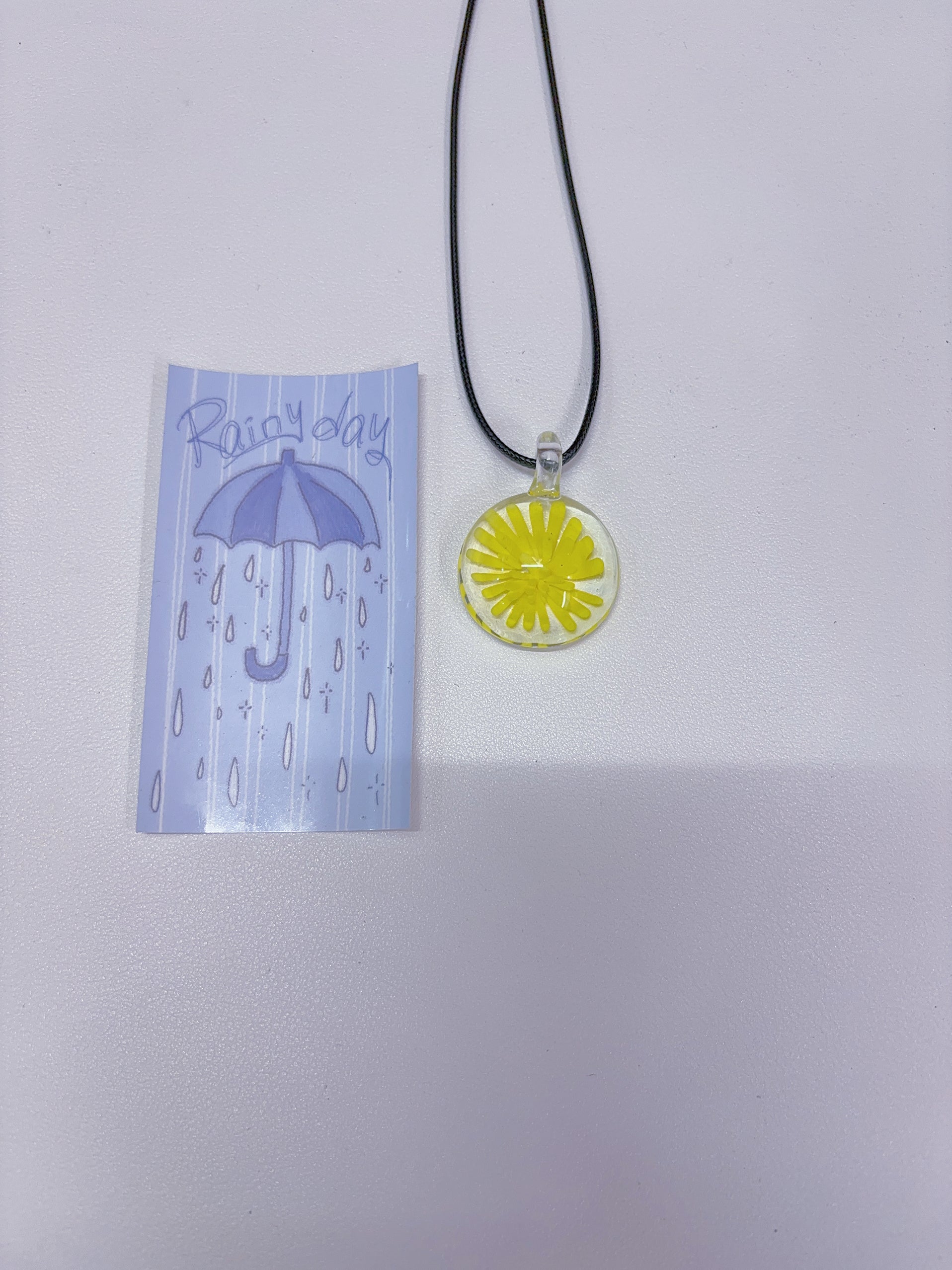 K6 original handmade glass pendant glass necklace colorful necklace original handcraft Y2K literary retro